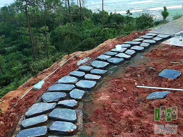 不规则倒角汀步石