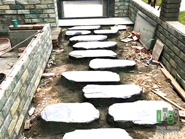 不规则倒角汀步石